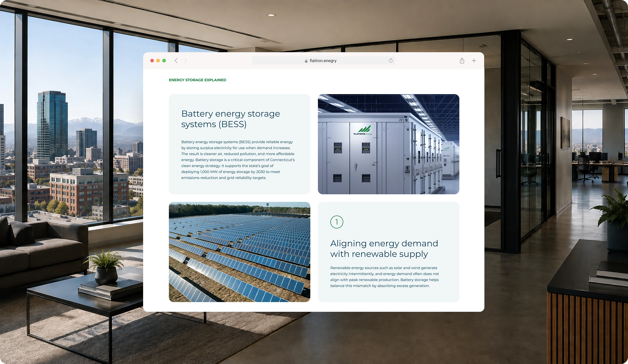 Flatiron Energy website design