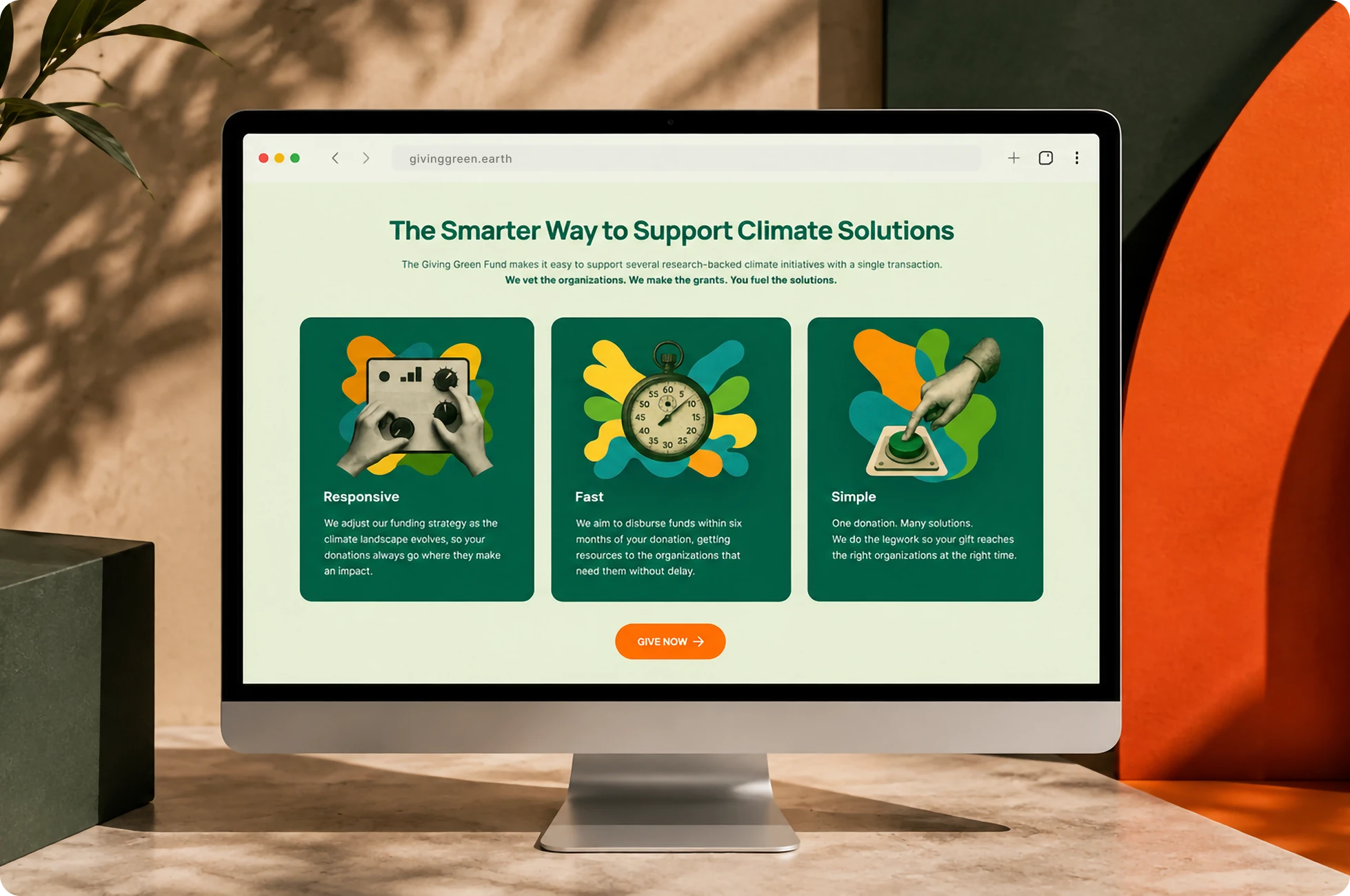 Giving Green website design