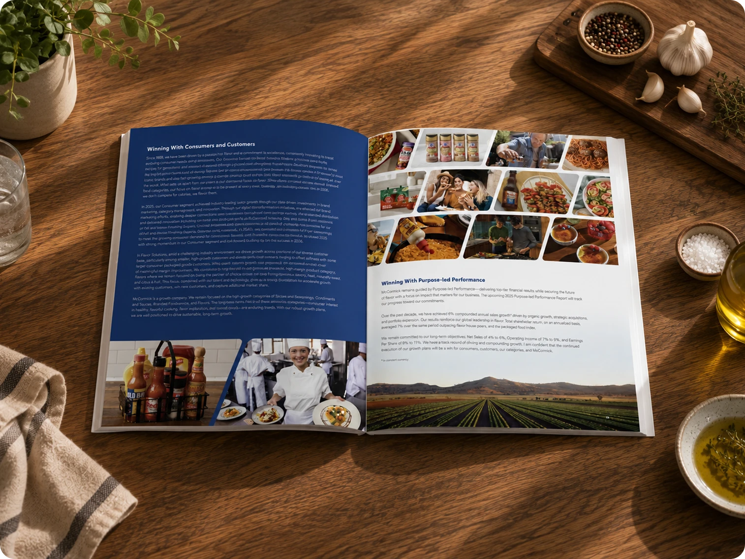 McCormick annual report spread