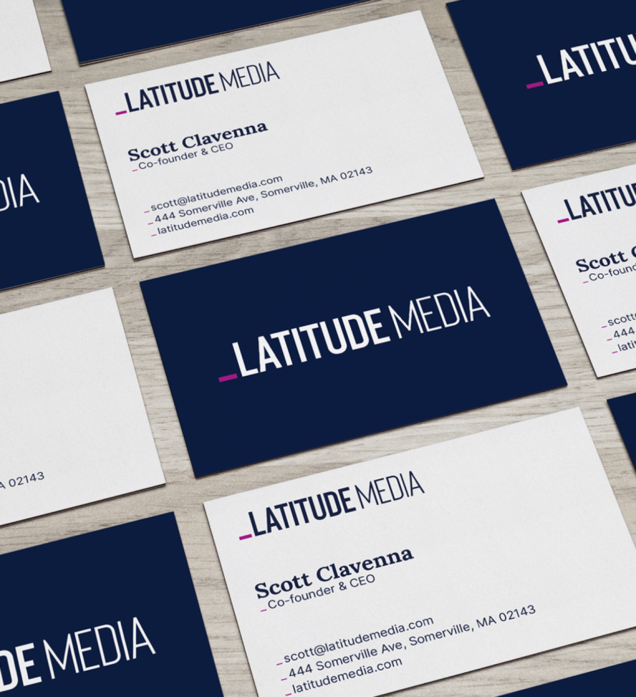 Latitude Media Business Cards